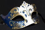 Blue & Gold Venetian Mask